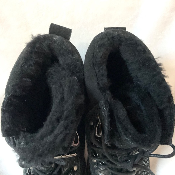 EMU AUSTRALIA Leather Wool Lined Waterproof Hiker Boots Sz 9 - Picture 10 of 16